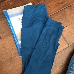 Mango leggings with pockets navy